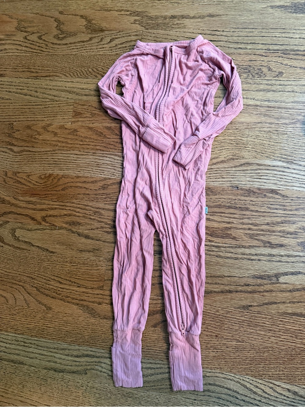 Little Sleepies Ribbed Rust Pajamas